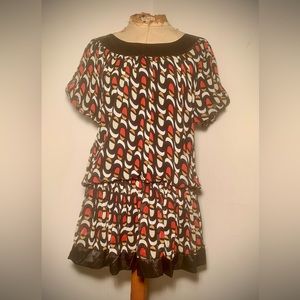 Antilia Femme puffy sleeve floral mini dress